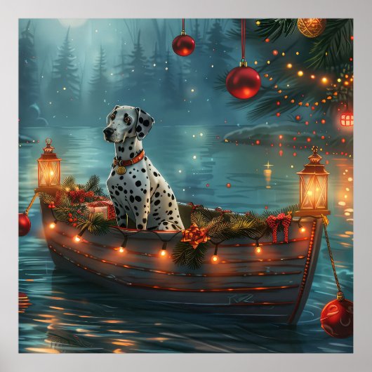 Dalmatisch Kerstfeest Reis Poster (Voorkant)