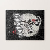 Dalmatisch met Paw Hondenliefhebbers ontwerp Legpuzzel (Horizontaal)