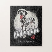 Dalmatisch met Paw Hondenliefhebbers ontwerp Legpuzzel (Verticaal)