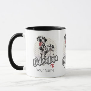 Dalmatisch met Paw Hondenliefhebbers ontwerp Mok