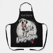Dalmatisch met Paw Hondenliefhebbers ontwerp Schort (Voorkant)