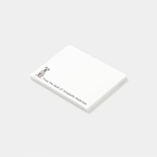 Dalmatisch Realistisch Personaliseren Post-it® Notes (Schuin)