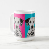 Dalmatisch van kleur koffiemok (Voorkant links)