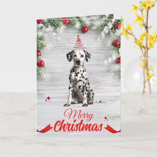  Dalmatisch Wenskaart Kaart (Gele Bloem)