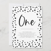 Dalmatische 1e verjaardag Uitnodiging (Voorkant)