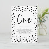 Dalmatische 1e verjaardag Uitnodiging (Staand voorkant)