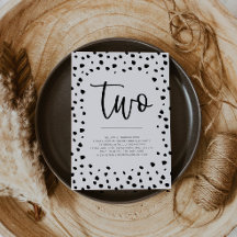 Dalmatische 2de verjaardag Uitnodiging