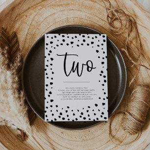 Dalmatische 2de verjaardag Uitnodiging