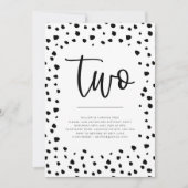 Dalmatische 2de verjaardag Uitnodiging (Voorkant)