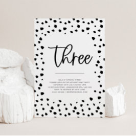 Dalmatische 3de verjaardag Uitnodiging