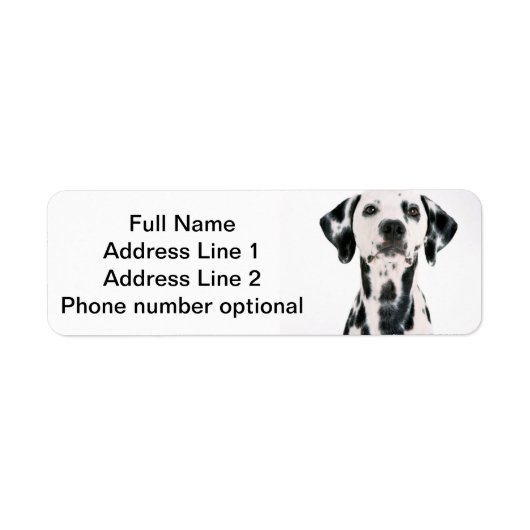 Dalmatische Adres sticker (Voorkant)