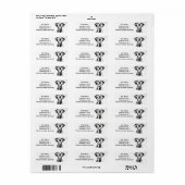 Dalmatische Adres sticker (Full Sheet)