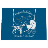 Dalmatische Baby shower puppy Groot Cadeauzakje (Voorkant)