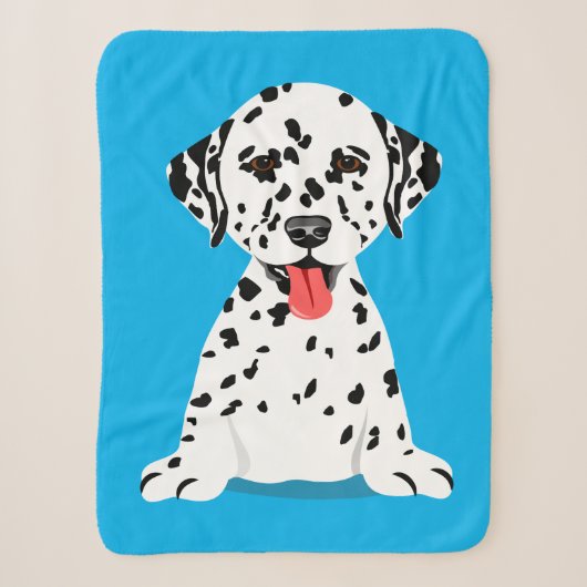 Dalmatische babybakjes sherpa deken (Voorkant)