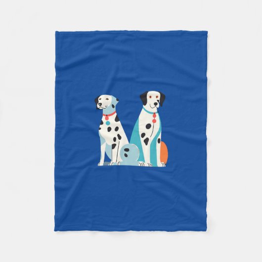 Dalmatische babydeken fleece deken (Voorkant)