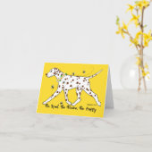 Dalmatische bij Kind Kaart (Gele Bloem)