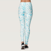 Dalmatische Blauwgroen Leggings (Achterkant)