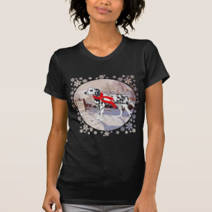 Dalmatische bonte ekster en Winter T-shirt