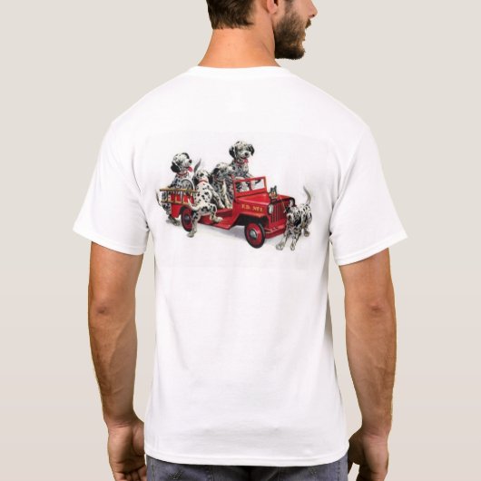 Dalmatische brandweer T-shirt (Achterkant)