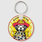 Dalmatische brandweerman sleutelhanger (Voorkant)