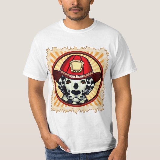 Dalmatische brandweerman T-shirt (Voorkant)