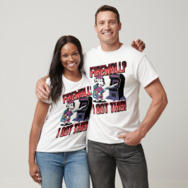 Dalmatische brandweerman vs. Fout 404 Arcade Machi T-shirt
