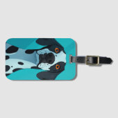 Dalmatische Cartoon stijl Bagagelabel (Voorkant (horizontaal))