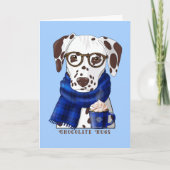 Dalmatische chocolade knuffels kaart (Voorkant)