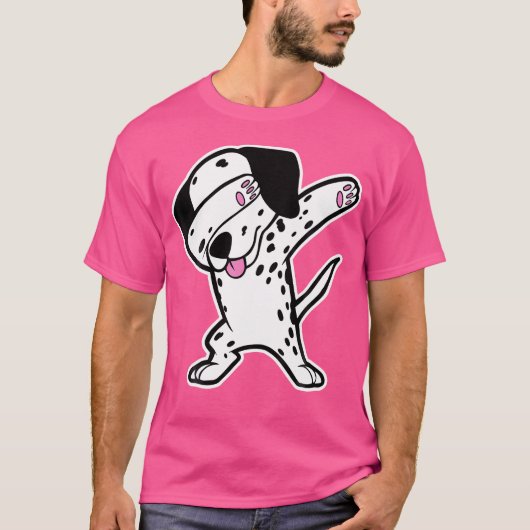 Dalmatische Dabbing Funny Dalmation Dab Dog Dance T-shirt (Voorkant)