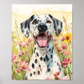 Dalmatische Dog Wall Art Poster Print Decor (Voorkant)