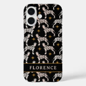 Dalmatische DogGold Stars Patroonnaam Case-Mate iPhone Case (Achterkant)