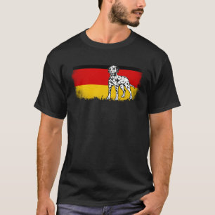 Dalmatische Duitse vlaggenhond T-shirt