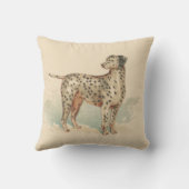Dalmatische elegant print zacht roze kussen (Achterkant)
