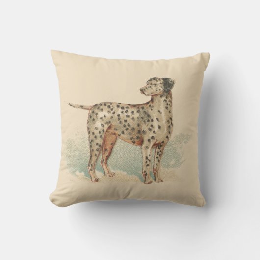 Dalmatische elegant print zacht roze kussen (Voorkant)