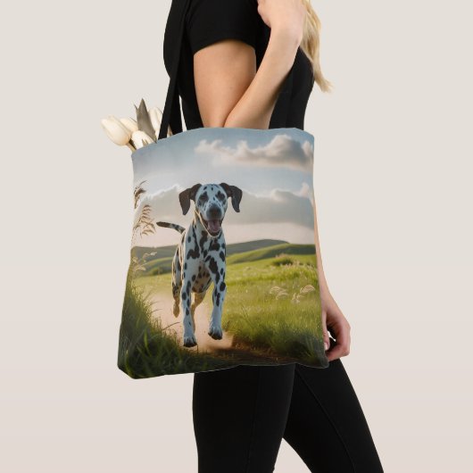 Dalmatische elegante Canvas tas (Dichtbij)