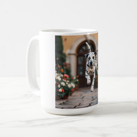 Dalmatische Elegante Koffie Mok (Voorkant links)