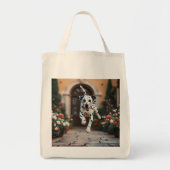 Dalmatische elegante kruidenier Canvas tas (Voorkant)