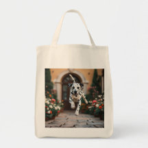Dalmatische elegante kruidenier Canvas tas