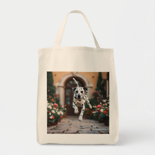 Dalmatische elegante kruidenier Canvas tas (Voorkant)