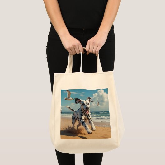 Dalmatische elegante kruidenier Canvas tas (Voorkant (product))