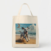 Dalmatische elegante kruidenier Canvas tas (Voorkant)