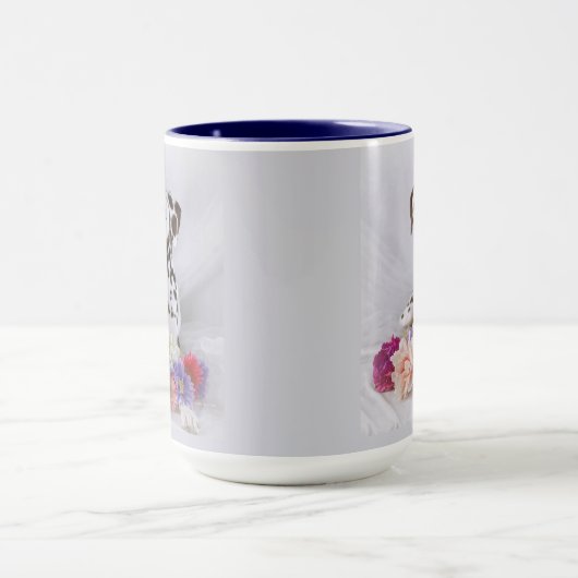 Dalmatische en bloemen mok (Midden)