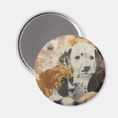 Dalmatische en Boxer Pups Magneet (Voorkant / Achterkant)