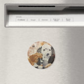 Dalmatische en Boxer Pups Magneet (Insitu (Vaatwasser))