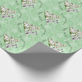 Dalmatische en kerstboom cadeaupapier (Hoek)