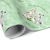 Dalmatische en kerstboom cadeaupapier (Rol Hoek)