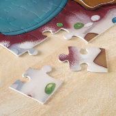 Dalmatische feestdagen bakken: feestelijke kerst legpuzzel (Zijkant)