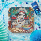 Dalmatische feestdagen bakken: feestelijke kerst papieren bordje (Feest)
