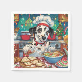 Dalmatische feestdagen bakken: feestelijke kerst servet (Voorkant)