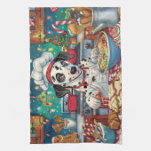 Dalmatische feestdagen bakken: feestelijke kerst theedoek (Verticaal)